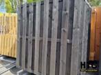 Zwart Douglas tuinscherm ”standaard” voor maar €69,50, Ophalen, Nieuw, Hout, 150 tot 200 cm