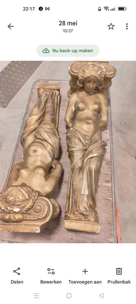 Set kariatiden..., Antiek en Kunst, Kunst | Beelden en Houtsnijwerken, Ophalen