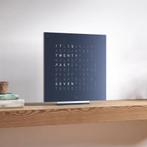 Nieuw Qlocktwo Midnight Woordklok design Klok 45x45 Blauw