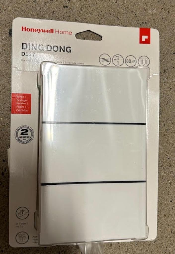Deurbel Honeywell Ding Dong D117, Huis en Inrichting, Deurbellen, Nieuw, Bedraad, Ophalen of Verzenden