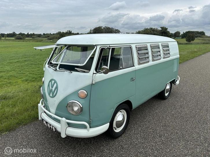 VW T1 spijlbus 1963 - eerste lak- top kwaliteit, Auto's, Oldtimers, Bedrijf, Te koop, Volkswagen, Benzine, Overige carrosserieën
