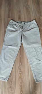 katoenen licht beige heren broek mt 52, Ophalen of Verzenden, Gedragen, Maat 52/54 (L), Beige