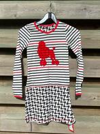 Claesens mt 140-146 ( 10 jr ) Jurk poedel zwart rode poedel, Meisje, Nieuw, Jurk of Rok, Ophalen