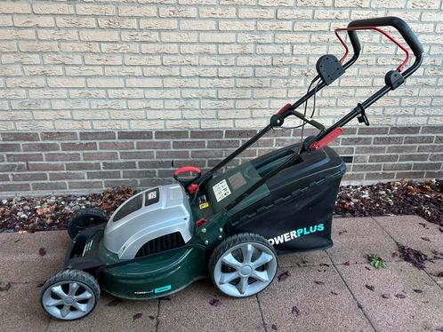 Powerplus elektrische grasmaaier, Tuin en Terras, Grasmaaiers, Gebruikt, Elektrische grasmaaier, 40 t/m 49 cm, Cirkelmaaier, Opvangzak