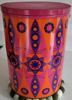 Retr / Vintage Tomado blik / trommel groot oranje & roze, Ophalen, Gebruikt