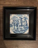 Mooie tegel in lijst, Antiek en Kunst, Antiek | Wandborden en Tegels, Ophalen of Verzenden