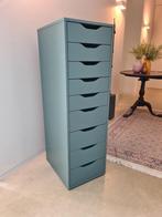 Ladekast IKEA Alex (116 cm) zwart-blauw, Huis en Inrichting, Kasten | Ladekasten, Ophalen, Minder dan 50 cm, 5 laden of meer, 100 tot 150 cm