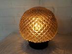 Vintage retro plafonniere plafondlamp wandlamp glas jaren 60, Ophalen of Verzenden, Zo goed als nieuw, Glas, Vintage retro jaren 60 glas Design Mid Century.