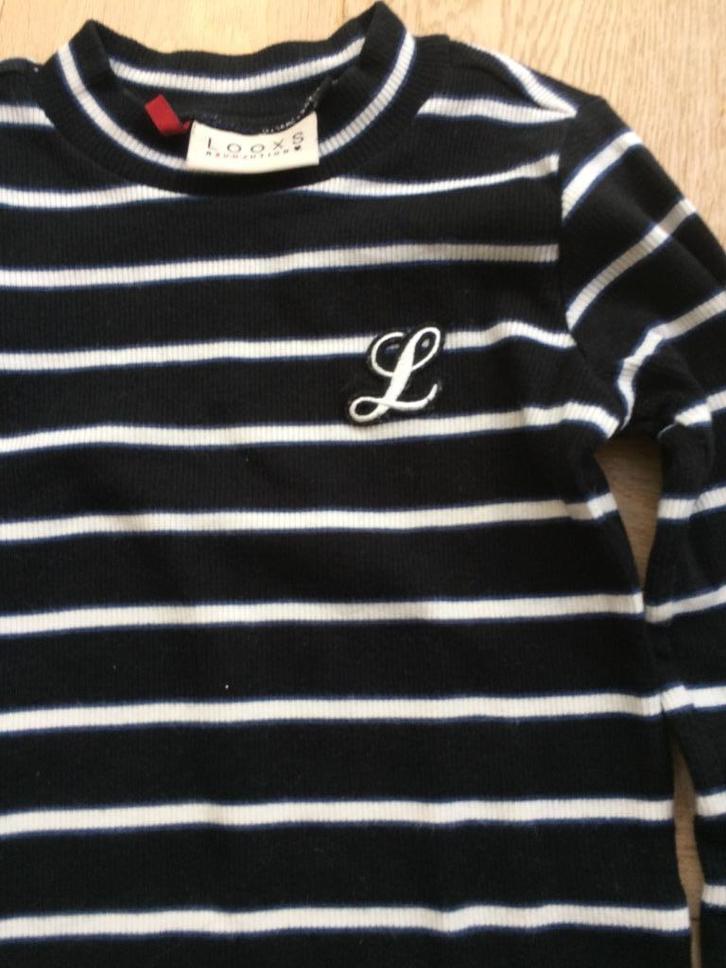 zgan Gaaf lang en smal vallend jurkje Looxs 134/140, Kinderen en Baby's, Kinderkleding | Maat 134, Zo goed als nieuw, Meisje, Jurk of Rok