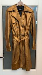 Vintage Leren Dolce & Gabbana Trench Coat, Gedragen, Maat 38/40 (M), Ophalen of Verzenden, Dolce&Gabbana