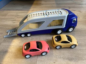 Transportwagen van Little Tikes met klep om auto's te laden  beschikbaar voor biedingen