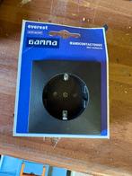 Stopcontact zwart Gamma | Wandcontactdoos Zwart Gamma Nieuw, Ophalen of Verzenden, Nieuw, Stopcontact