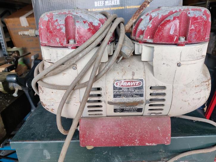 Antieke Compressor - Vintage Luchtcompressor, Doe-het-zelf en Verbouw, Compressors, Gebruikt, Minder dan 6 bar, Minder dan 25 liter