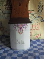 oude zoutbak/ zoutpot / voorraadbak Salz porselein, Ophalen of Verzenden