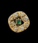 Speld met groene smaragd, Ophalen of Verzenden, Nieuw, Overige onderwerpen, Speldje of Pin