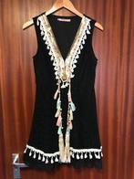 Bohemian kort kanten tuniek jurkje maat S, Kleding | Dames, Azara Paris, Zwart, Ophalen of Verzenden, Maat 36 (S)