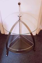Design Trolley/bijzettafel op wieltjes, Huis en Inrichting, Tafels | Bijzettafels, Ophalen, Modern design, Gebruikt, 55 tot 75 cm