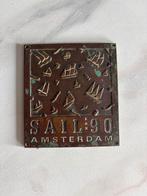 Koperen Plaat Sail Amsterdam 1990, Antiek en Kunst, Ophalen of Verzenden, Koper