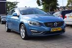 Volvo V60 2.4 D6 AWD Plug-In Hybrid Summum (bj 2014), Automaat, Zwart, Blauw, Leder