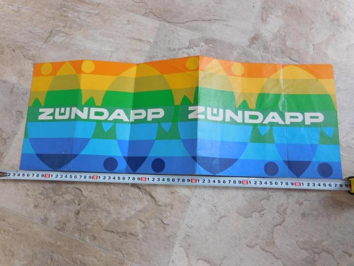 sticker ZÚNDAPP  bromfiets logo, Verzamelen, Stickers, Zo goed als nieuw, Bedrijf of Vereniging, Ophalen