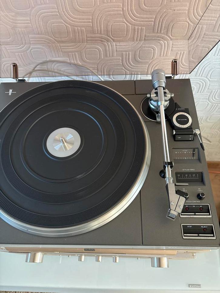 Philips 877 Direct Control Platenspeler, Audio, Tv en Foto, Platenspelers, Zo goed als nieuw, Platenspeler, Philips, Pitch-regelaar