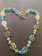 Prachtige millefiori glaskralen ketting vintage jaren ‘90, Sieraden, Tassen en Uiterlijk, Kettingen, Ophalen of Verzenden, Zo goed als nieuw