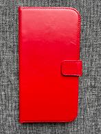 Selencia Echt Lederen Bookcase voor iPhone 14 Plus – Rood, Ophalen