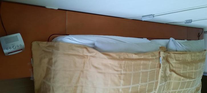 Nette Auping Auronde 180x200, Huis en Inrichting, Slaapkamer | Bedden, Gebruikt, Tweepersoons, 180 cm, 200 cm, Hout, Overige kleuren