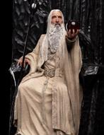 Weta LOTR Saruman the White on Throne, Verzamelen, Lord of the Rings, Nieuw, Beeldje of Buste, Ophalen of Verzenden