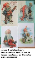 7 nieuwe ansichtkaarten,  Noorwegen, Kjel Midthum,, Verzamelen, Ophalen of Verzenden, 1980 tot heden, Ongelopen, Overig Europa
