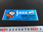 sticker siera philips radio sachs gilbertz-kirpach luxemburg, Verzamelen, Ophalen, Zo goed als nieuw