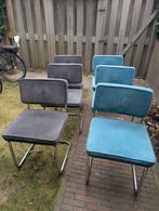 6 Gispen-geïnspireerde eetkamerstoelen, Gebruikt, Ophalen of Verzenden, Gispen-geïnspireerd, Stof