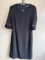 Versace zwart jurkje met 3/4 mouw - deels zijde - maat 38, Zwart, Ophalen of Verzenden, Maat 36 (S), Gedragen