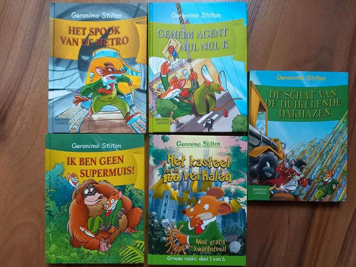 5 leuke boeken van Geronimo stilton, Boeken, Kinderboeken | Jeugd | onder 10 jaar, Gelezen, Fictie algemeen, Ophalen of Verzenden