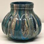 vaas gegoten uniek epoxy pouring art kunst vazen handmade, Overige kleuren, Ophalen of Verzenden, Minder dan 50 cm, Glas