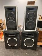 Speakers, geluidset,boxen,werkend,gegevens onbekend, Ophalen, Gebruikt, Front, Rear of Stereo speakers, Overige merken