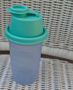 T037 Beker met schenktuit, Tupperware, Ophalen of Verzenden, Gebruikt, Groen, Beker of Kan