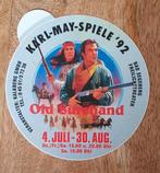 Western karl may/winnetou /spelen/spiele 1992 sticker groot, Verzamelen, Nieuw, Ophalen of Verzenden