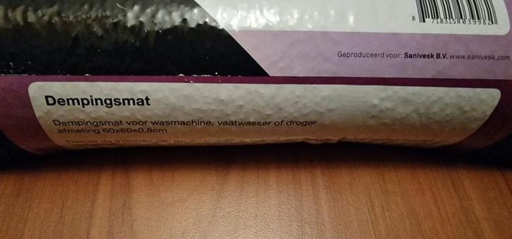 Dempingsmat voor oa wasmachine, Witgoed en Apparatuur, Wasmachines, Nieuw, Minder dan 85 cm, 1200 tot 1600 toeren, Ophalen of Verzenden