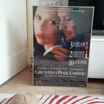 originele poster "girl with pearl earring" goud lijst 100/70 beschikbaar voor biedingen