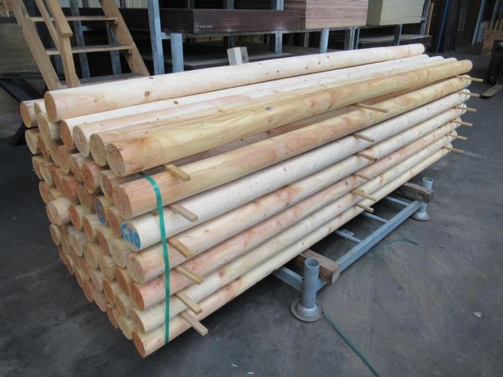Ronde tuinpalen in diverse soorten Douglas en Geïmpregneerd, Tuin en Terras, Palen, Balken en Planken, Nieuw, Palen, 250 cm of meer