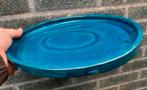 Bonsai onderzetter blauw geglazuurd aardewerk 28,2x22,6x2,4, Tuin en Terras, Bloempotten, Nieuw, Ophalen of Verzenden, Minder dan 25 cm