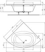 NIEUW Ligbad kwartrond 150x150 cm wit IDEAL Standard, Huis en Inrichting, Woonaccessoires | Overige, Ideal standaard, Nieuw, Ophalen of Verzenden