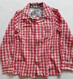 Leuke rode ruitblouse LT 01 mt 116, Gebruikt, Overhemd of Blouse, Ophalen of Verzenden, Jongen