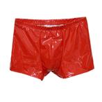 Rode glimmende lak boxer / boxershort wetlook leren heren, Verzenden, Rood, Boxer