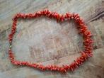 bloedkoralen takjes collier, Sieraden, Tassen en Uiterlijk, Kettingen, Ophalen of Verzenden, Gebruikt, Rood, Steen of Mineraal