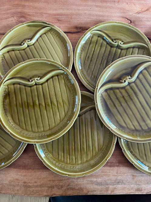 8 Franse borden Gien - diner, gourmet, fondue, Huis en Inrichting, Keuken | Servies, Zo goed als nieuw, Bord(en), Overige stijlen