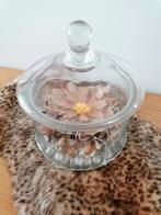 Glazen decoratie pot of voor koekjes e D  puntgaaf, Ophalen of Verzenden, Zo goed als nieuw