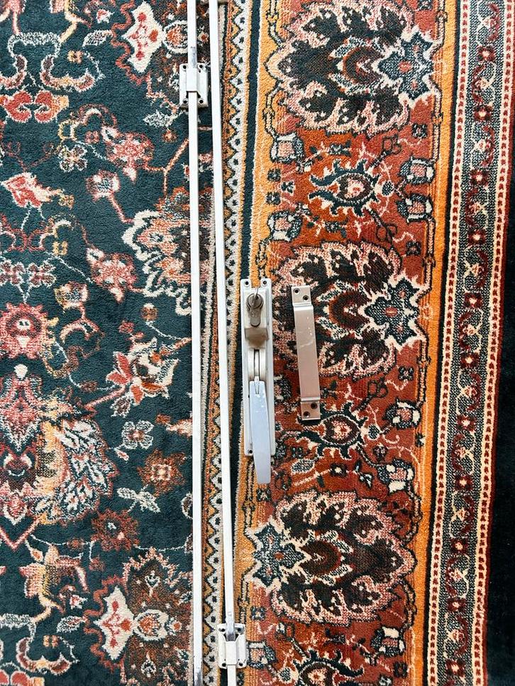 Espagnolet met slot, Doe-het-zelf en Verbouw, Hang- en Sluitwerk, Gebruikt, Ophalen of Verzenden