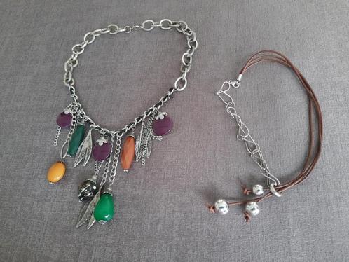 2 verschillende kettingen, Sieraden, Tassen en Uiterlijk, Kettingen, Nieuw, Overige materialen, Overige kleuren, Met hanger, Verstelbaar
